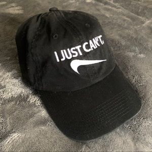 “I just can’t” hat